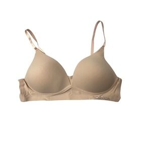 Nautica Intimates T-shirt Bra Seamless Comfort‎ Beige 36B Style 432816